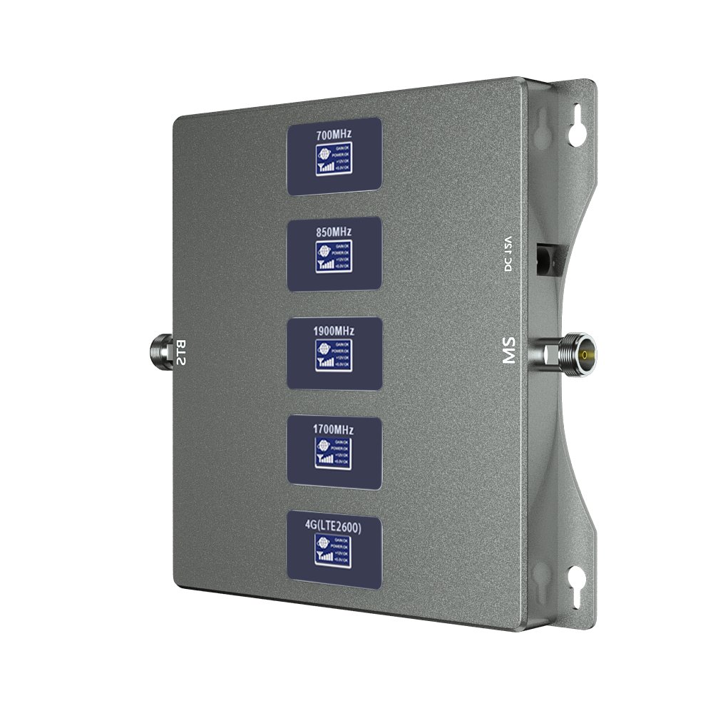 CANADA five bands 700 850 1700 1900 2600 MHz internet signal repeater Band 2 4 5 7 12 25, 66 4g signal amplifier booster